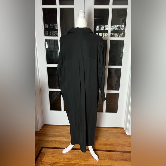 NWT Zara “The Brenda Shirt” Button Down Shirt Dress Sz L - Picture 3 of 7